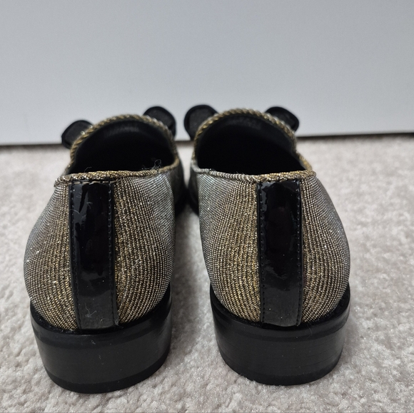 Stuart Weitzman Gold Loafers, US 6M - Picture 3 of 6